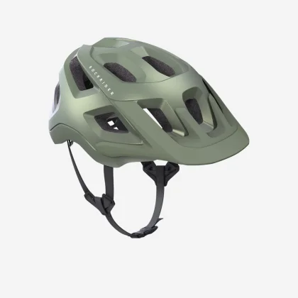 ROCKRIDER Prilba na horskú cyklistiku EXPL 500 zelená L