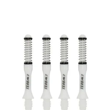 Násadky na šípky Cuesoul TERO AK7 Slim biele, dĺžka 34mm (C)