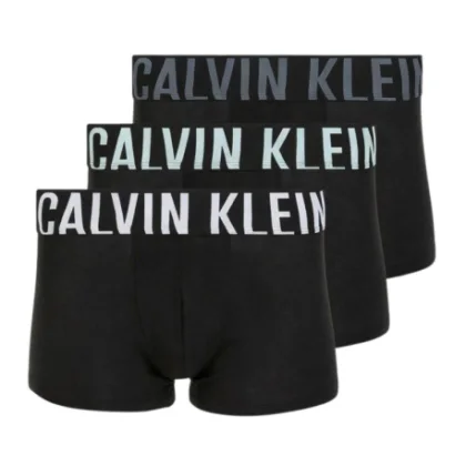 Pánske boxerky CALVIN KLEIN 3 PACK - Trunk 3-Pack black multicolor logo