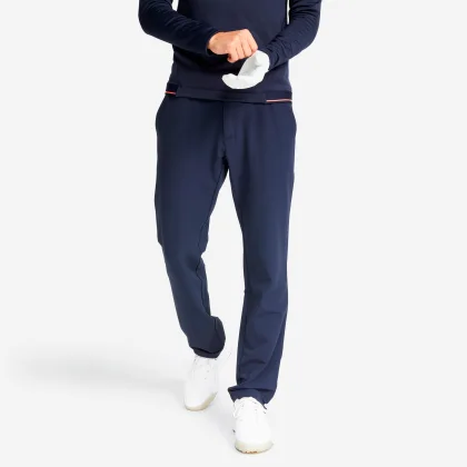 INESIS Pánske zimné golfové nohavice CW500 tmavomodré L