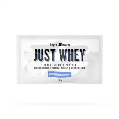 GymBeam Just Whey biela čokoláda kokos
