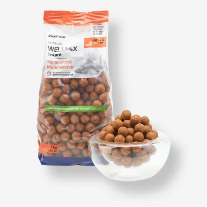 CAPERLAN Boilies na lov kapra Wellmix Instant 15 mm/1 kg Monstercrab bez
