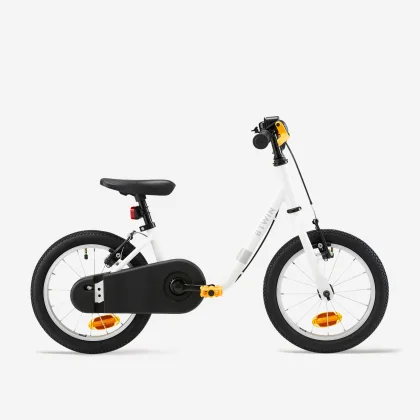 BTWIN Detský bicykel Discover 100 14-palcov 3 až 5 rokov biely bez veľkosti