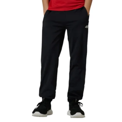 Chlapčenské tréningové tepláky 4F JUNIOR TROUSERS FNK M1152-20S-DEEP BLACK