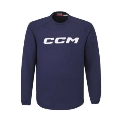 CCM Mikina Locker Room Fleece Crew SR POUZE Senior, XL, černá (VÝPRODEJ)