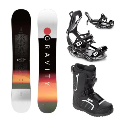 Gravity Bandit 25/26 snowboard + Raven Fastec FT360 black vázání + Raven Target ATOP obuv