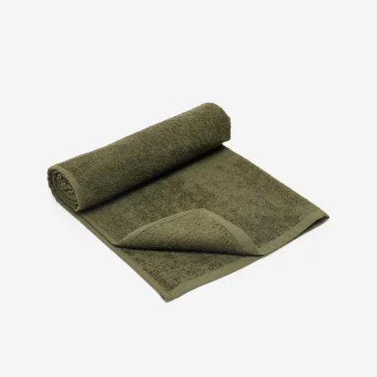 DOMYOS Fitness uterák z bavlny 90 x 50 cm kaki jedna veľkosť
