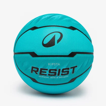 KIPSTA Detská/dámska basketbalová lopta Resist na vonkajšie ihriská veľ. 6 tyrkysová 6