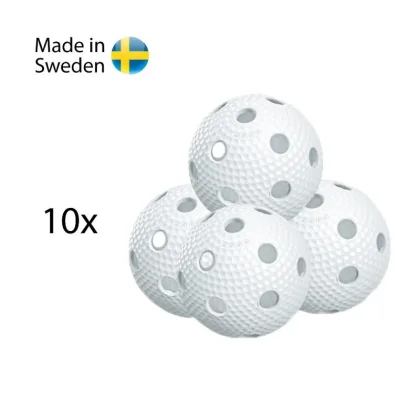 Salming Aero Ball 10-pack, white
