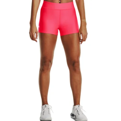 Dámske tréningové kraťasy UNDER ARMOUR Armour Mid Rise Shorty-PNK