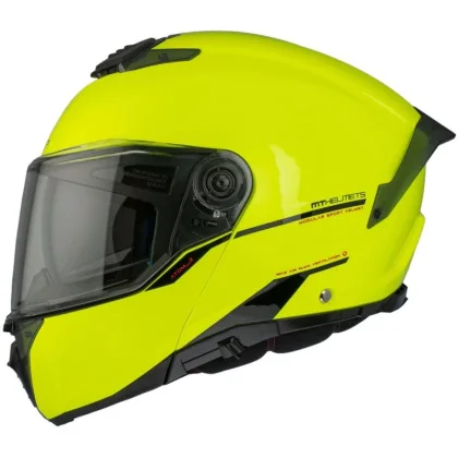 MT Helmets Vyklápěcí helma ATOM 2 SV SOLID A3 fluo žlutá lesklá