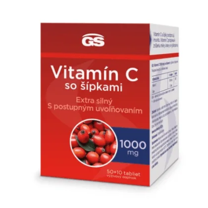 GS Vitamín C 1000 mg so šípkami 50 + 10 tabliet