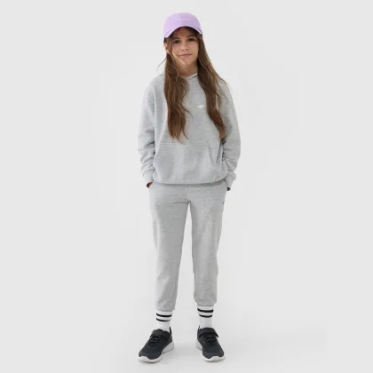 Dívčí tepláky typu jogger - šedé