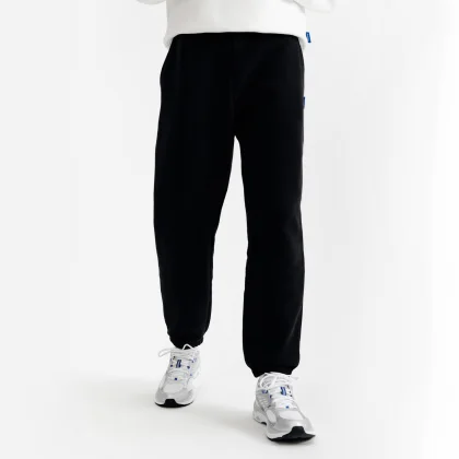 DECATHLON Pánske oversize tepláky čierne S