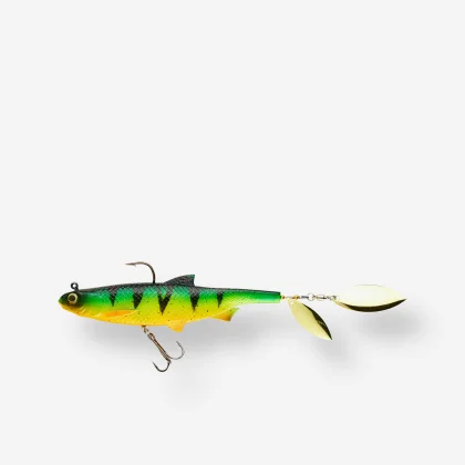 CAPERLAN Umelá nástraha typu Shad s lístkami Roachspin 150 Firetiger bez