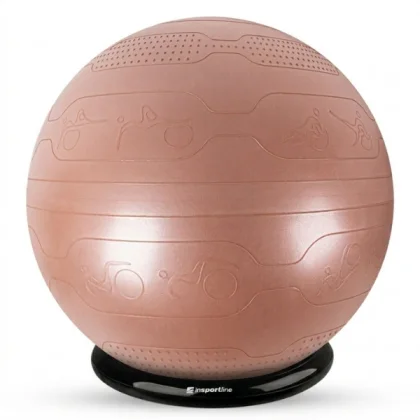 inSPORTline Stretch Ball 65 cm se základnou BallBase mocha mousse