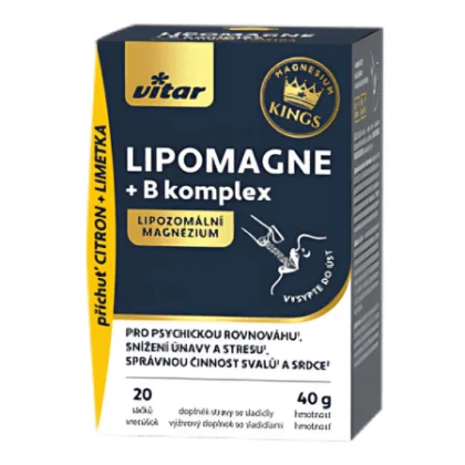 VITAR Kings lipomagne + B komplex stick pack 20 vrecúšok