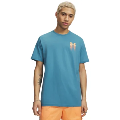 Pánske tričko s krátkym rukávom UNDER ARMOUR UA M BLUR LOGO SS-BLU