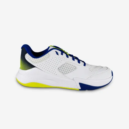 ALLSIX Volejbalová obuv VB100 Comfort unisex bielo-modro-žltá 44