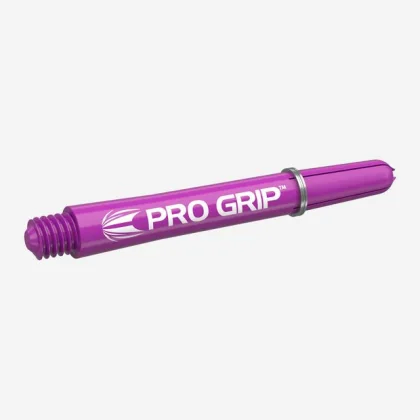 Násadky na šípky TARGET Pro Grip krátke, fialové, 9 ks