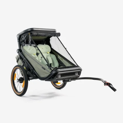 ROCKRIDER Detský cyklovozík EXPL 900 skladací 2-miestny bez