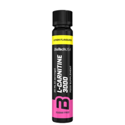 BIOTECHUSA L-Carnitine 3000mg príchuť citrón 20 x 25 ml