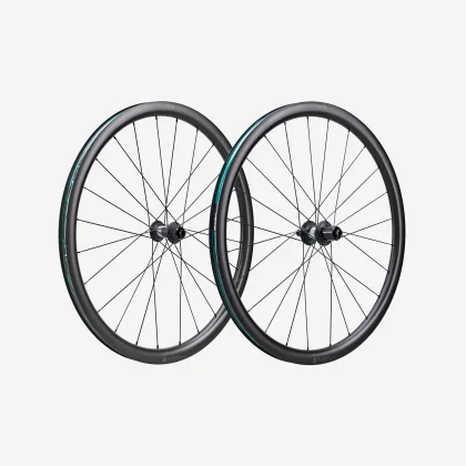 VAN RYSEL Karbónové kolesá VR 35 Tubeless kompat. kotúč. brzdy SHIMANO HG 700