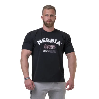 Pánske tričko Golden Era 192 Black - Nebbia