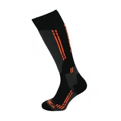 Lyžiarske kompresné podkolienky TECNICA Competition ski socks, black anthracite orange