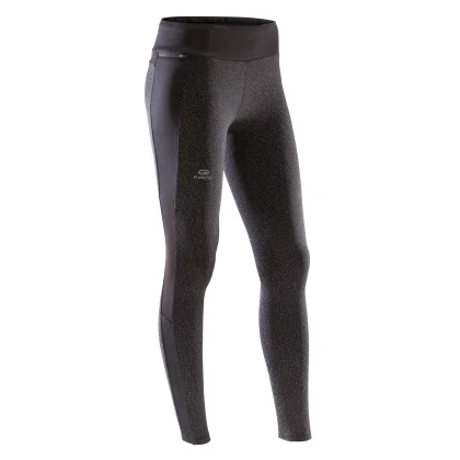 KALENJI Dámske bežecké legíny Run Warm+ čierne S (W30 L31)