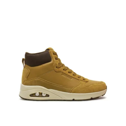 Pánske členkové zimné topánky SKECHERS Uno Mid Sneaker wheat