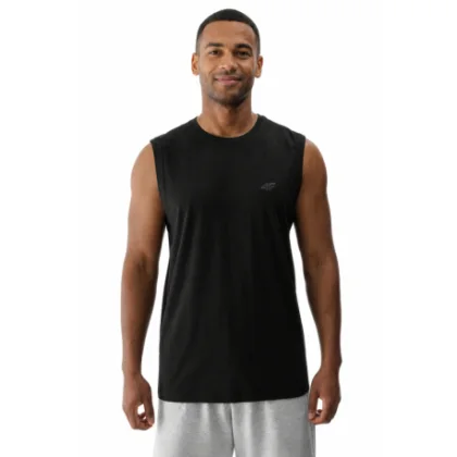 Férfi ujjatlan póló 4F SLEEVELESS M306-20S-DEEP BLACK