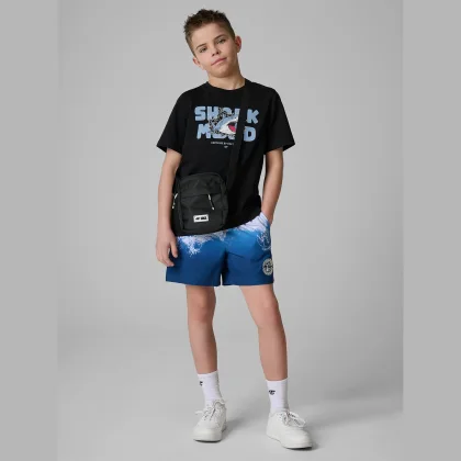 Plážové boardshorty chlapčenské - modré