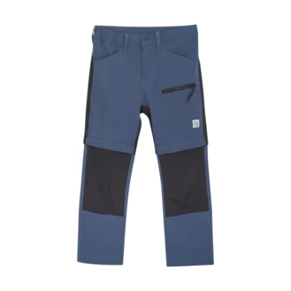 Detské turistické nohavice COLOR KIDS Soft Pants Stretch W. Zip Off, vintage indigo