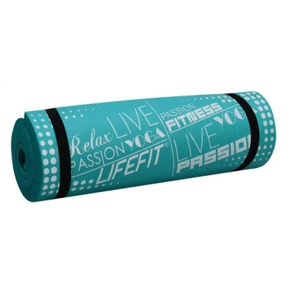 Lifefit Podložka YOGA MAT EXKLUZIV PLUS, 180x60x1.5cm, světle tyrkysová