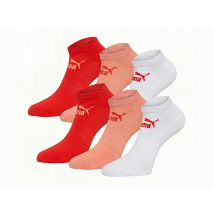 Dámske ponožky PUMA 6 PACK-sneakers socks pink