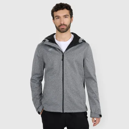 Pánská větruodolná bunda softshell membrána 5 000 - šedá