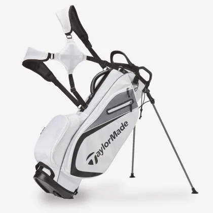 TAYLORMADE TAYLORMADE Select Plus golfový bag-trojnožka bielo-sivo-čierny bez
