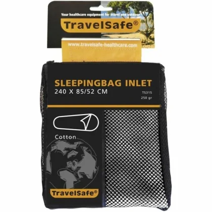 TravelSafe vložka do spacáku Cotton Mummy beige