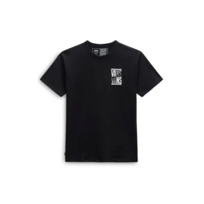 Pánské tričko s krátkým rukávem VANS OFF THE WALL STACKED TYPED SS TEE-BLACK