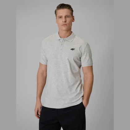 Pánske polo tričko regular - sivé