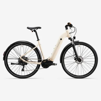 ROCKRIDER Trekingový elektrobicykel E-ACTV 500 LF béžový M