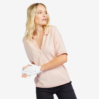 INESIS Dámska golfová polokošeľa MW520 s krátkym rukávom L