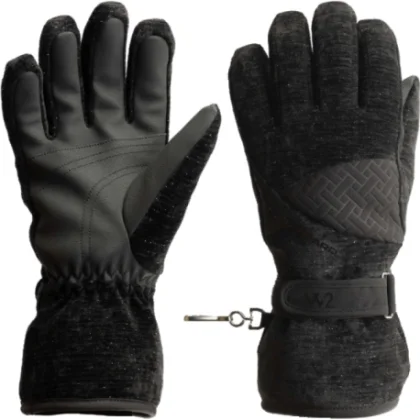 Dámske lyžiarske rukavice BLIZZARD W2W Swift ski gloves, black silver