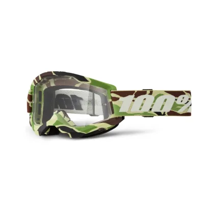 100% Strata 2 New War camo, číre plexi