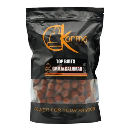 KARMA Top Bait Chili & Calamar, 1 kg priemer 24 mm