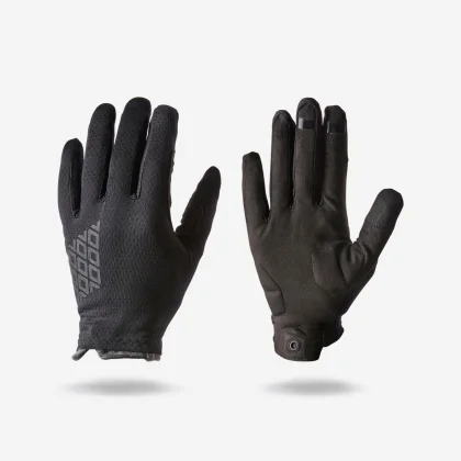 ROCKRIDER Rukavice na horskú cyklistiku 100 dymovo čierne L