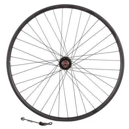RIVERSIDE Zadné koleso na 28" trekingový bicykel 2-stenný ráfik spevnené QR čierne bez