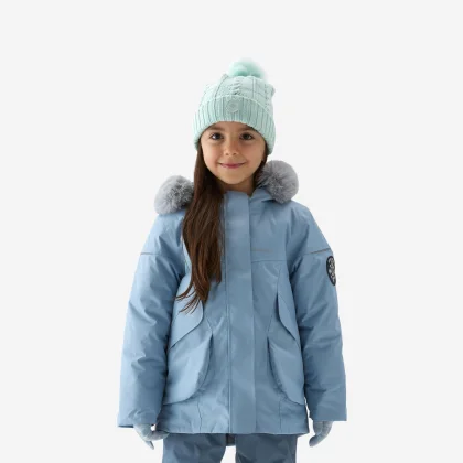 QUECHUA Detská turistická hrejivá bunda - parka SH500 Mountain 2-6 rokov 5-6 r (113-122 cm)