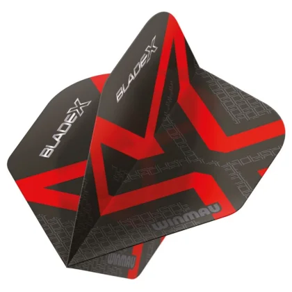 Letky na šípky Winmau Blade X čierno-červené